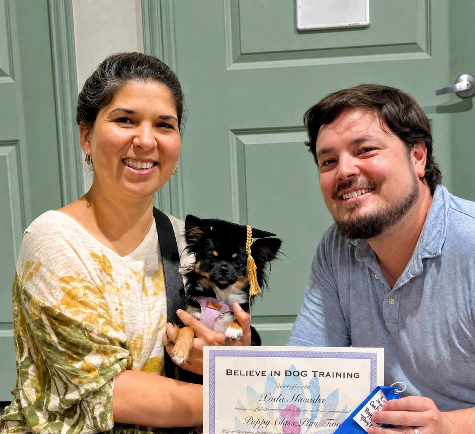 Ken, Laura, and recent graduate Xochi