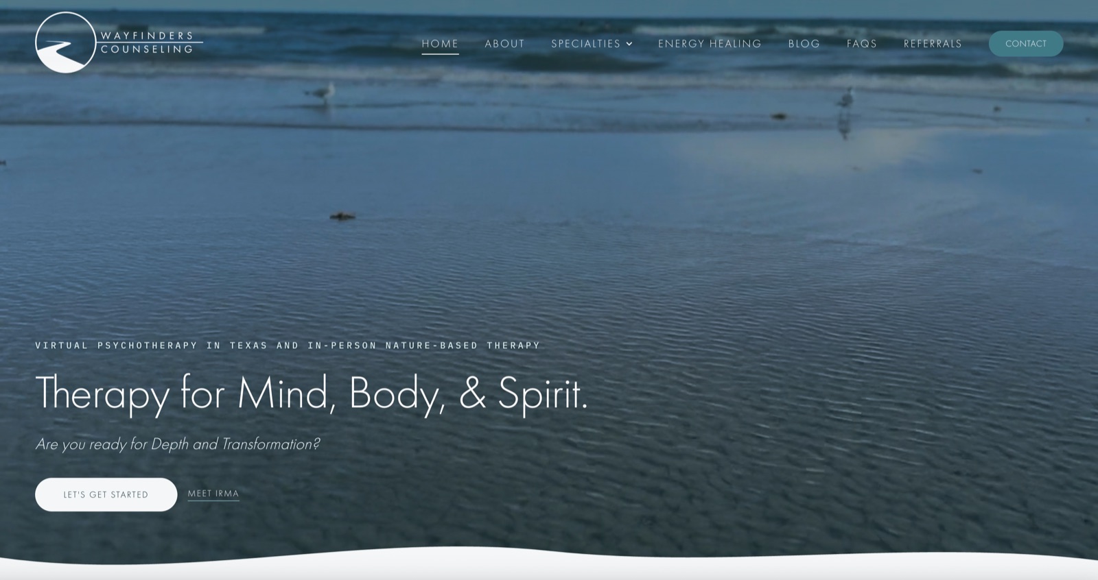 Wayfinders Counseling homepage